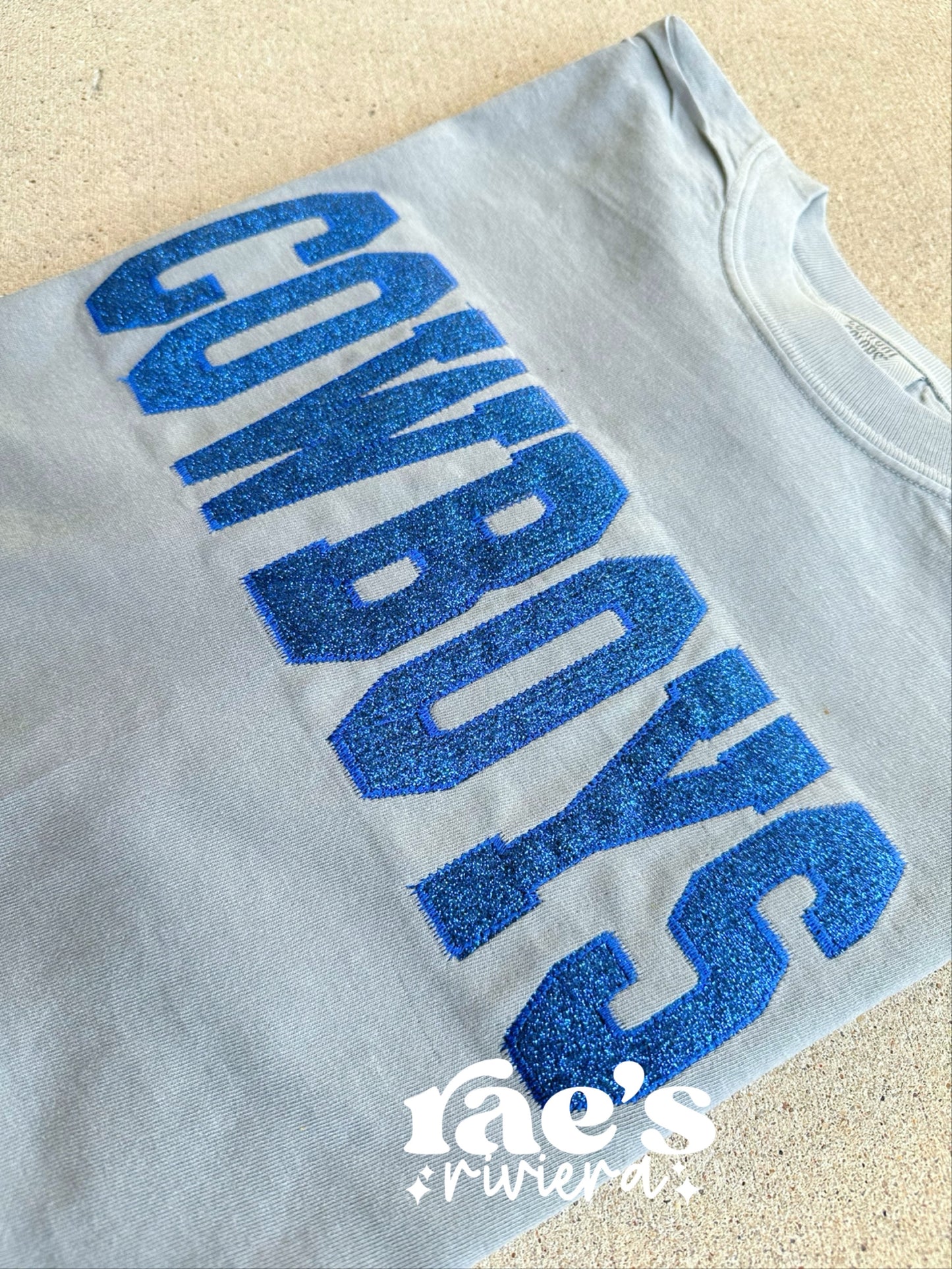 Team Glitter Embroidered Sweatshirt