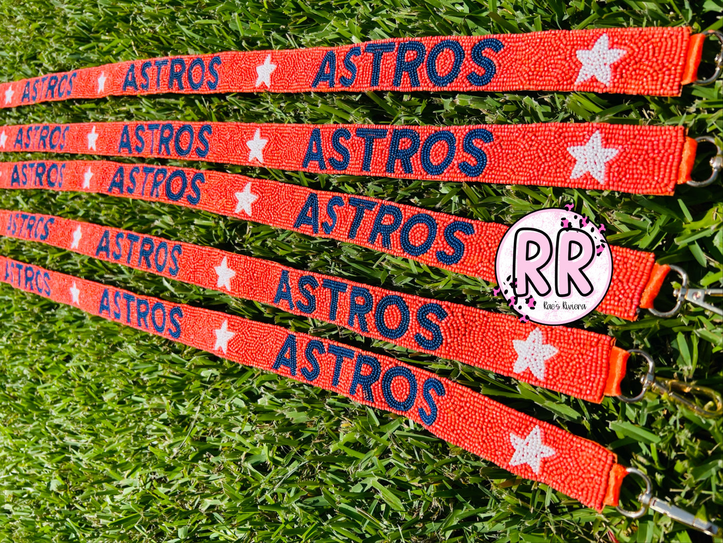 Astros Beaded Purse Strap
