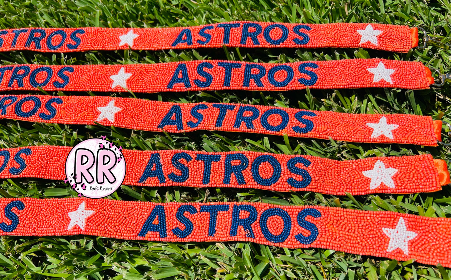 Astros Beaded Purse Strap
