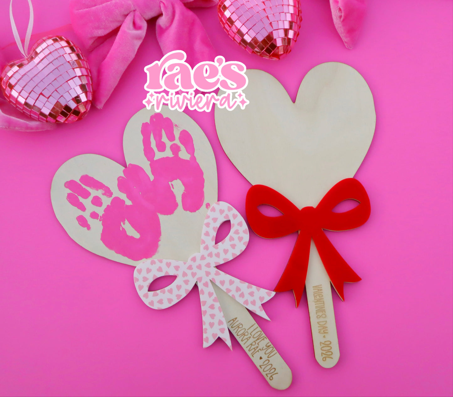 Sweetheart Society Lollipop Handprint Keepsake