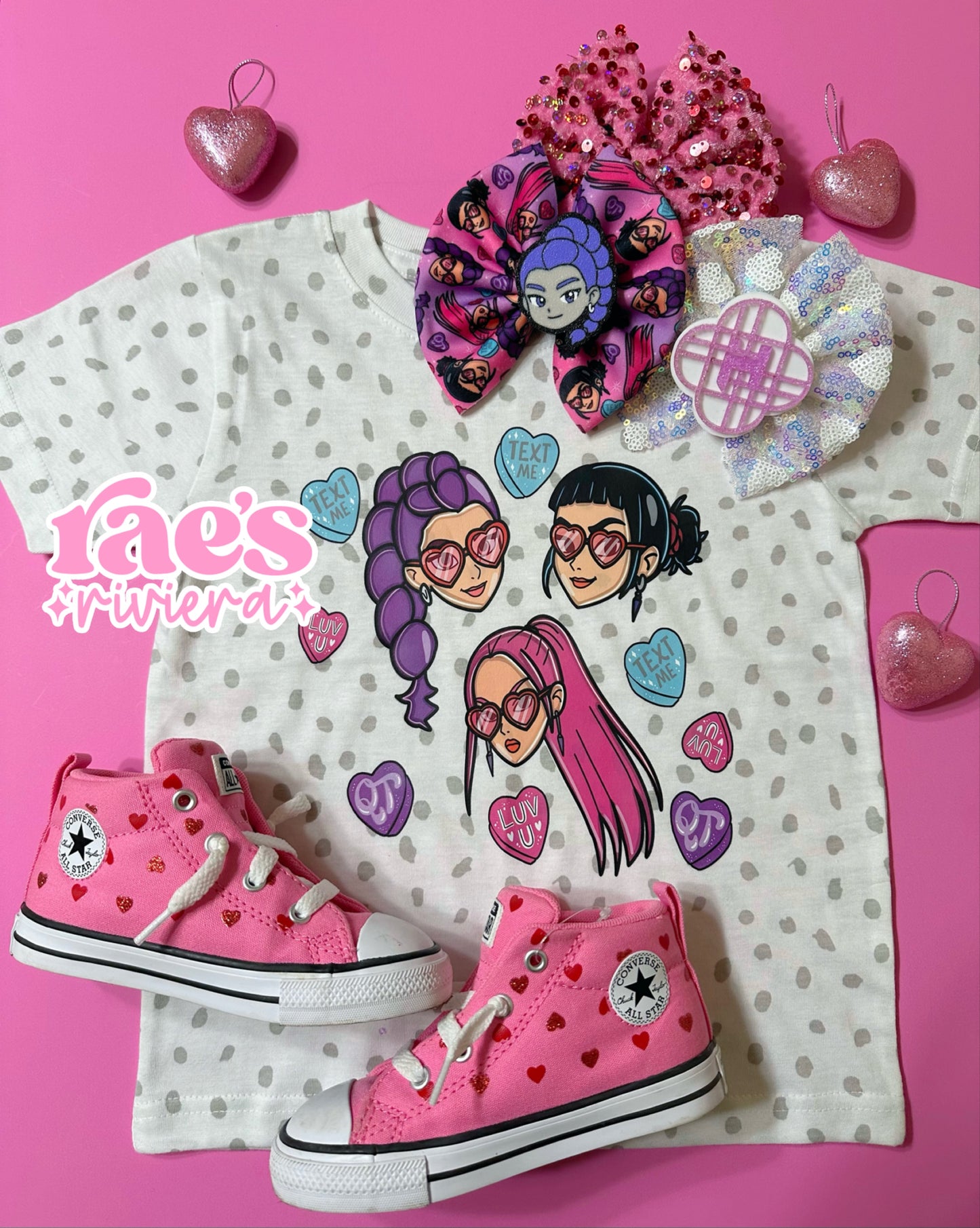 Huntrix Conversation Hearts Tee