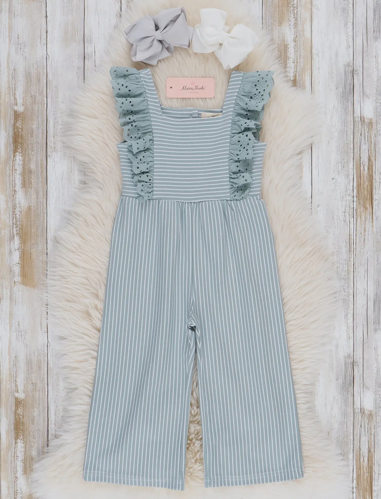 Eyelet Ruffle Jumpsuit