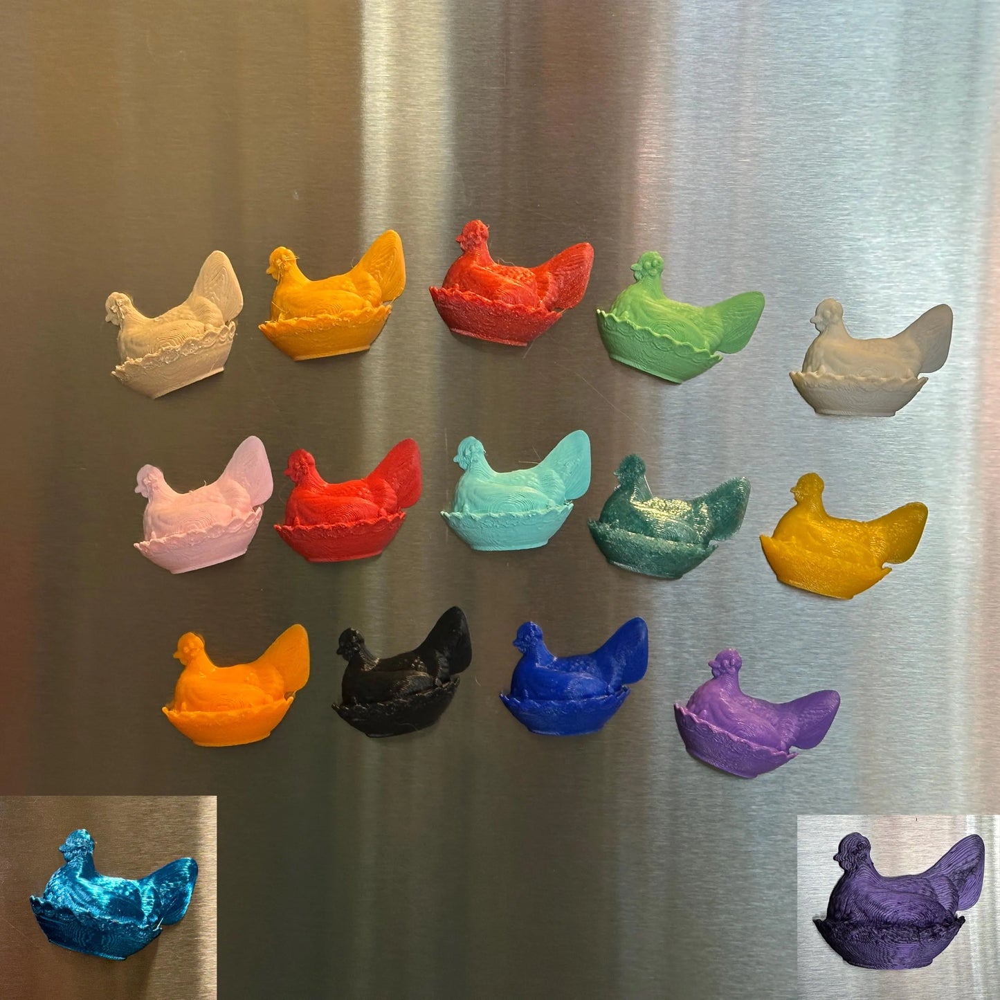 Hen on a Nest Fridge Magnet