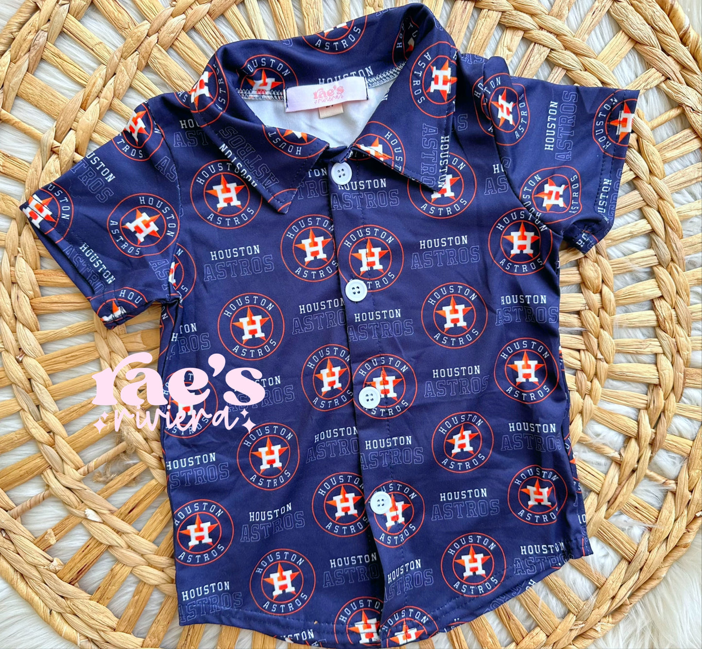 Astros Boys Button Up