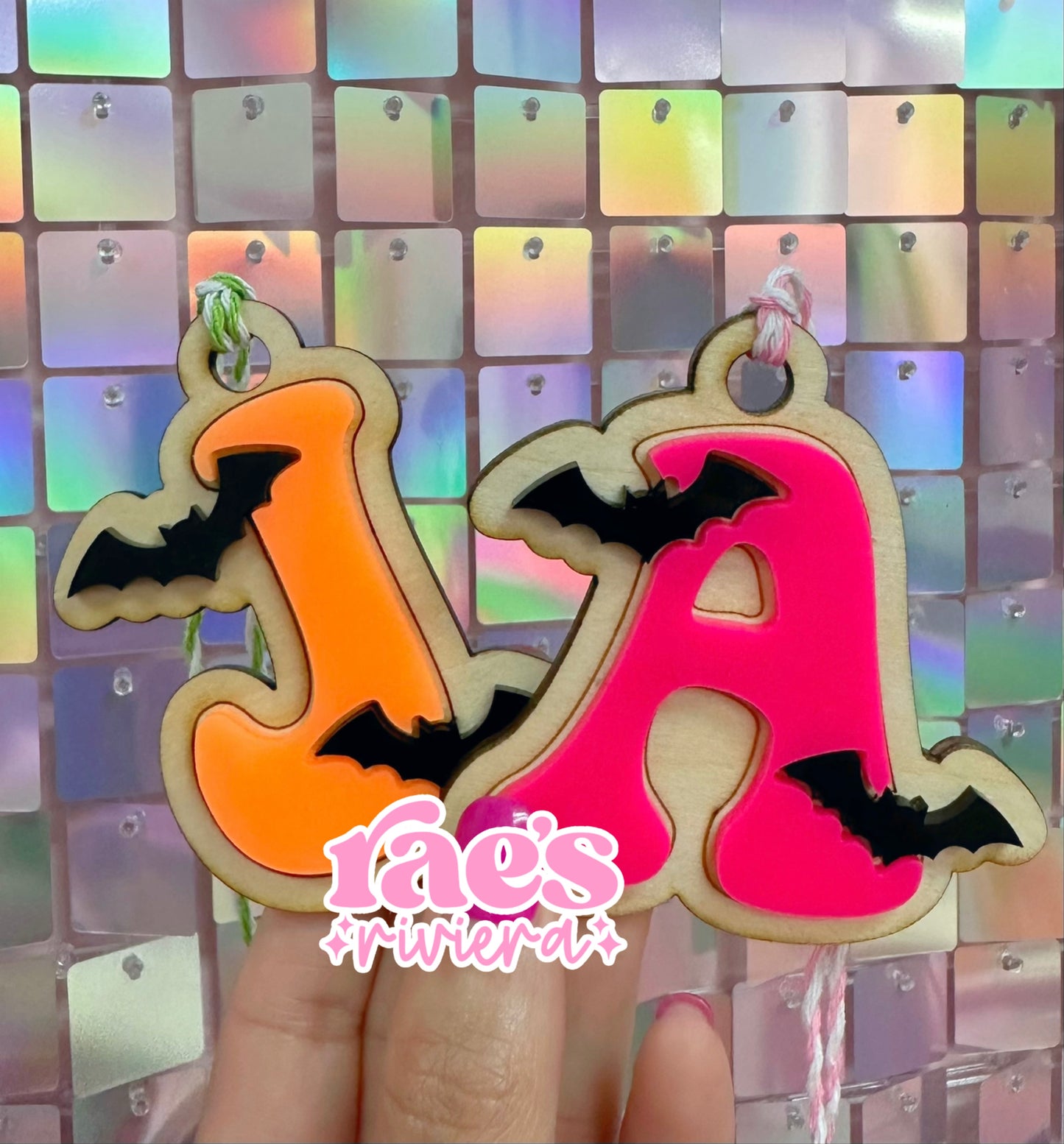 Midnight Monogram Basket Tag