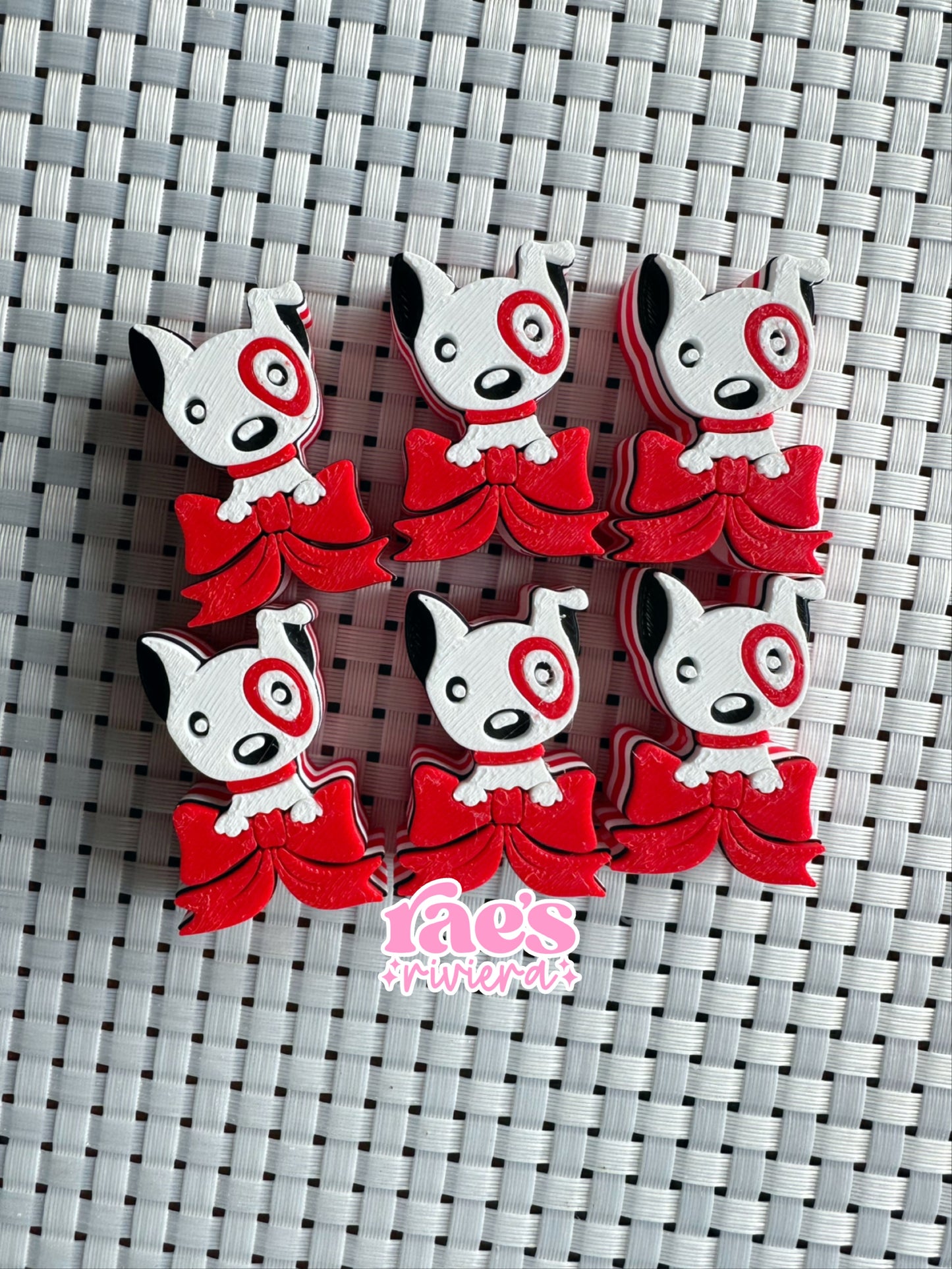 Bullseye Bow Straw Topper