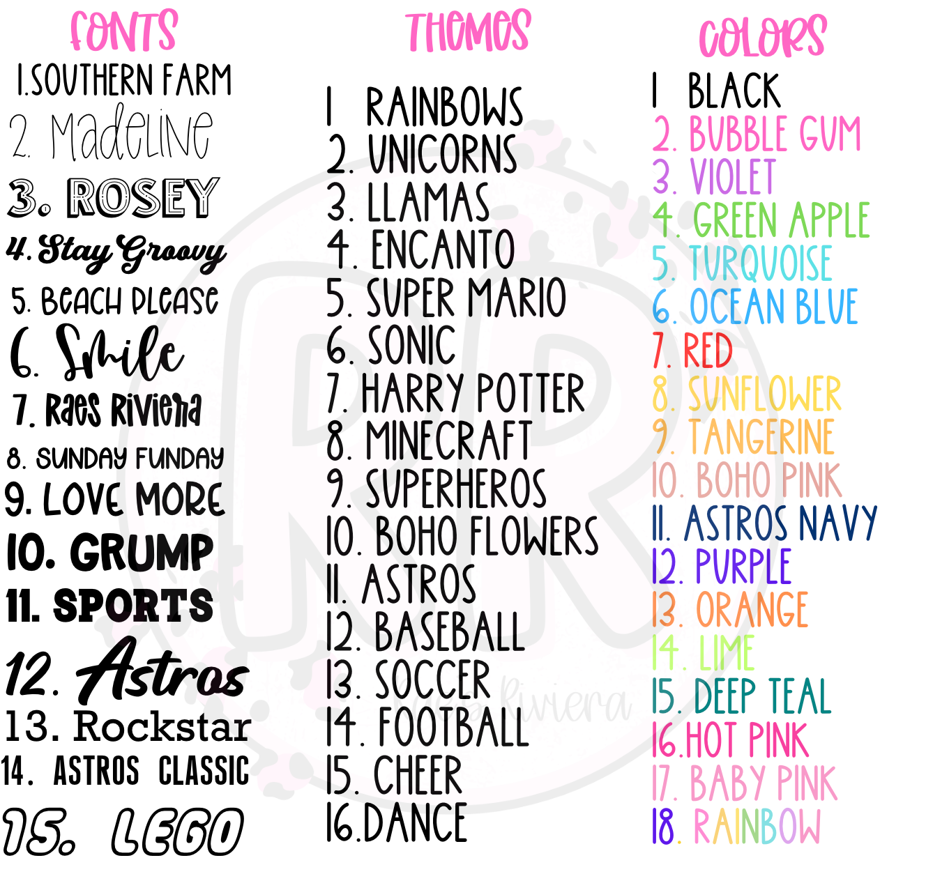 UV DTF Name Stickers