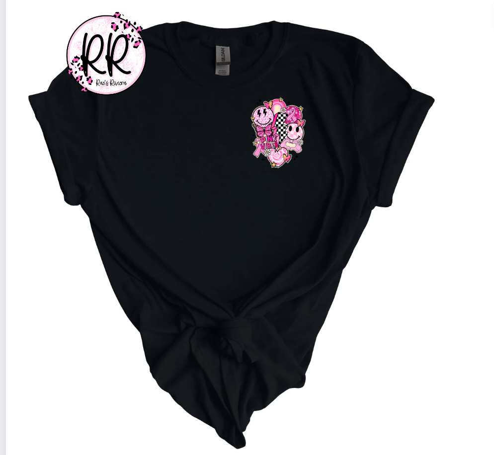 Breast Cancer Awareness Retro POCKET Tee