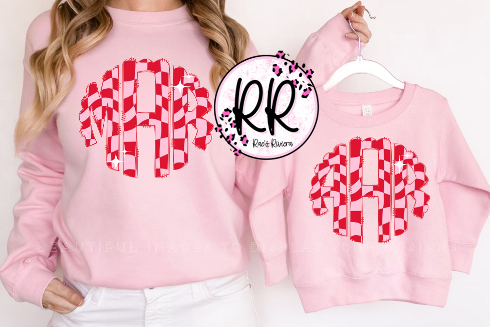 Adult Lover Monogrammed Sweatshirt/Tee