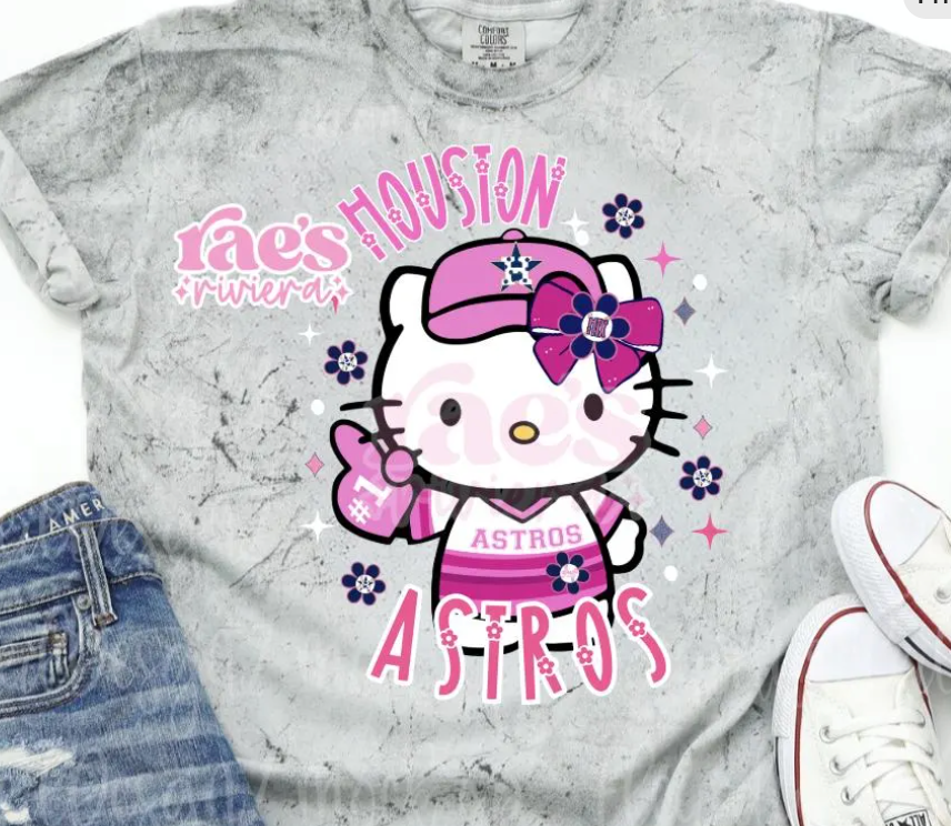 Houston | Flower | Hello Kitty | Baseball | PNG | Digital Download