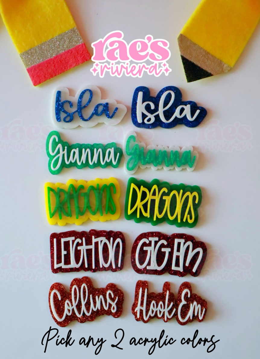 Build Your Own Personalized School Hair Clip Bundle
