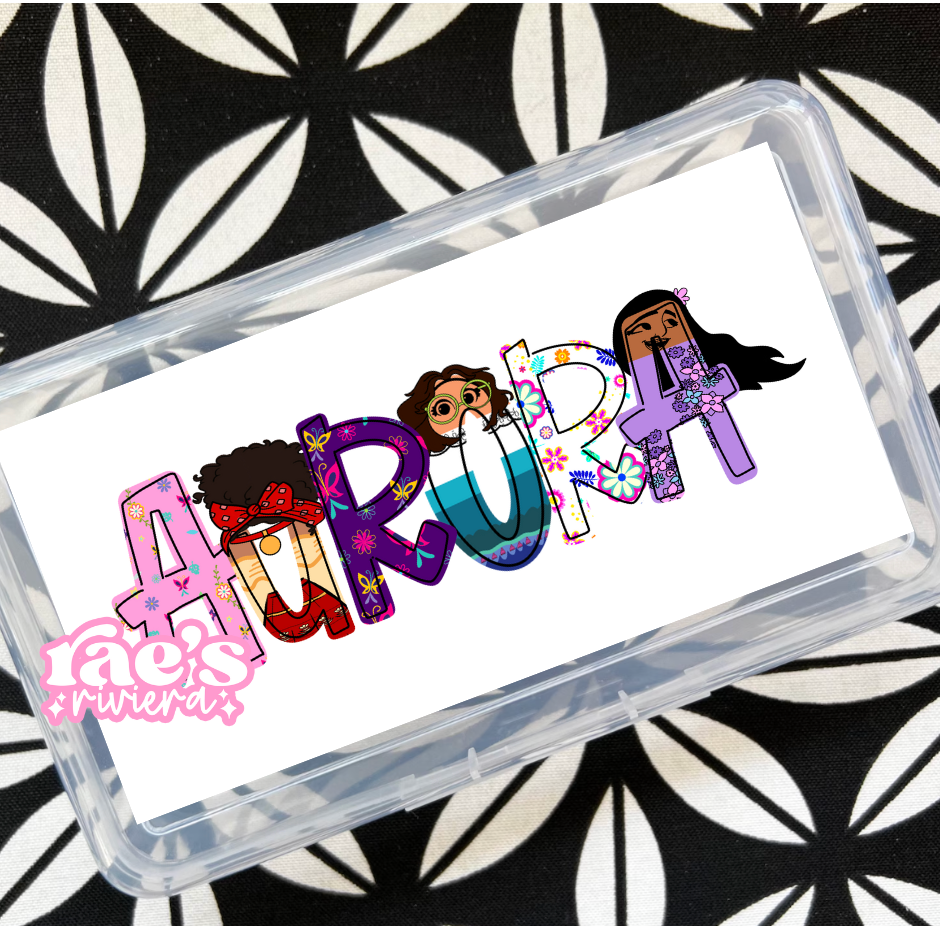 Doodle Name UV DTF Stickers