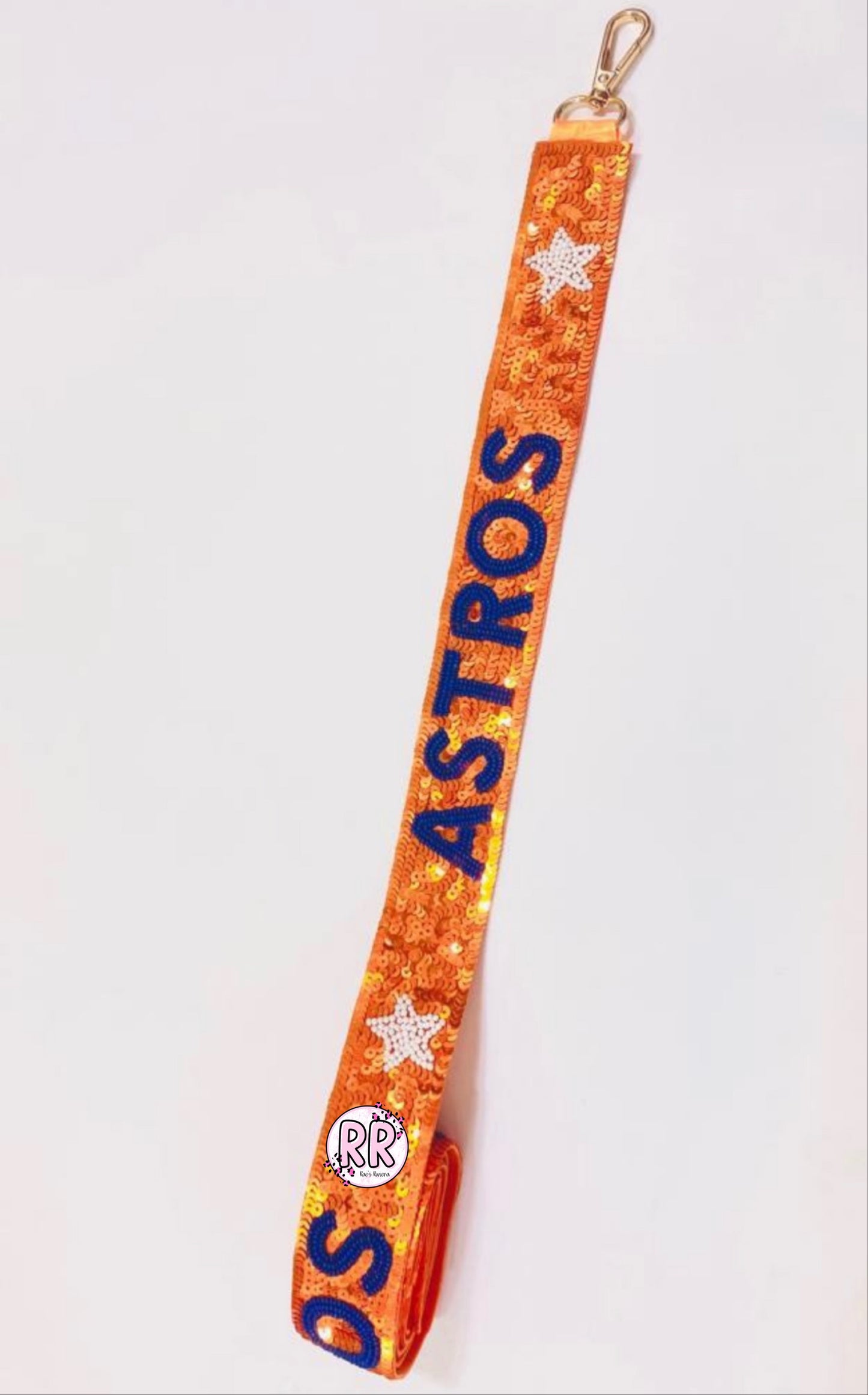 Astros Sequin Purse Strap