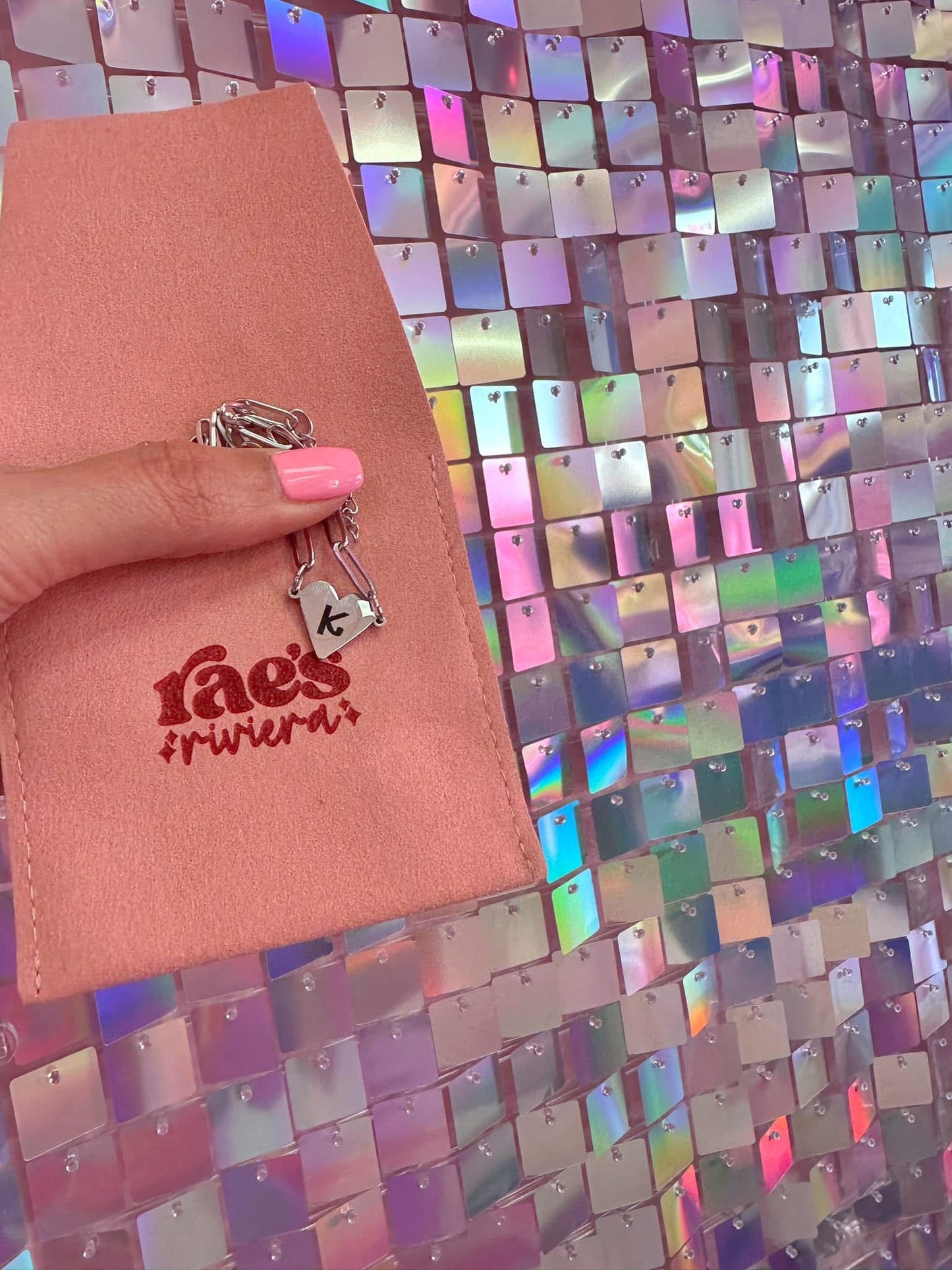 Paperclip Single Heart Necklace