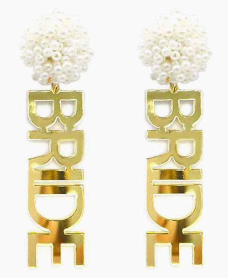 Gold Bride Earrings
