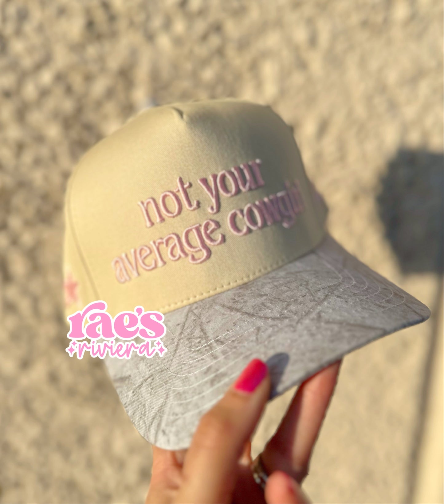 Not Your Average Cowgirl Embroidered Cap WS