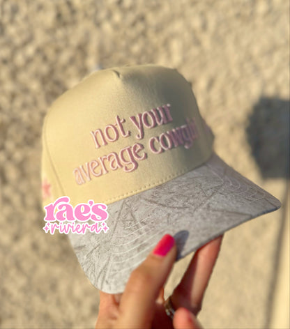 Not Your Average Cowgirl Embroidered Cap WS