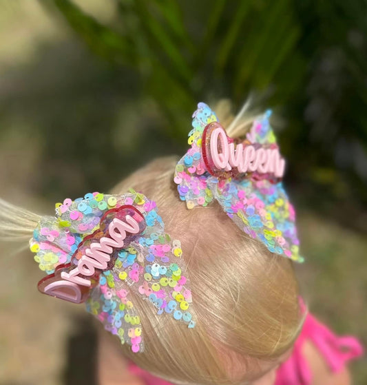 Sample Phrase Hair Clips