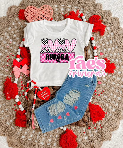 Hugs + Kisses Personalized Tee