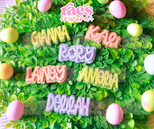 The Spring Name Hair Clips