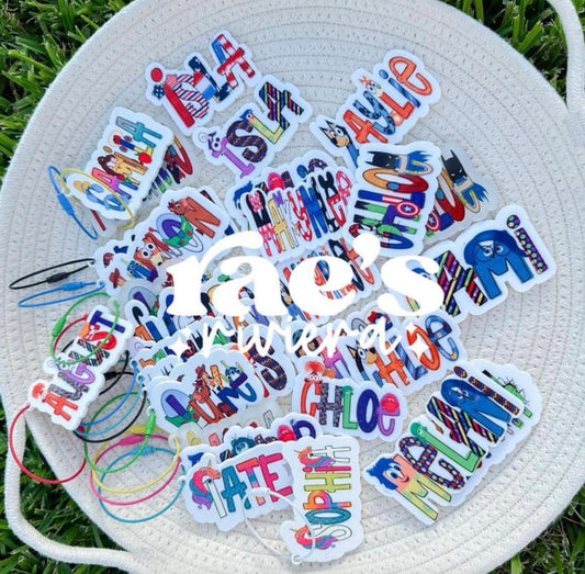 Character Doodle Clips/Keychains/Bag Tags