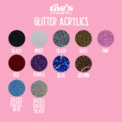 Acrylic Hair Name Clips