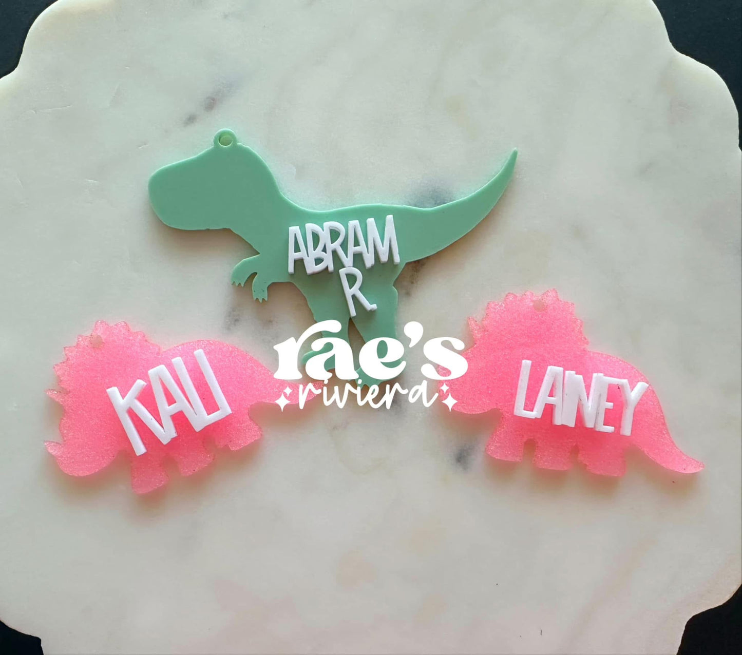 Mystery Dino Bag Tags/Hair Clips