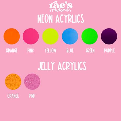 Acrylic Hair Name Clips
