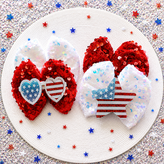 Stars + Stripes Hair Clip Collection Part 2
