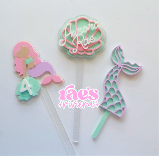 Mermaid Cake Toppers
