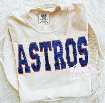 Team Glitter Embroidered Sweatshirt