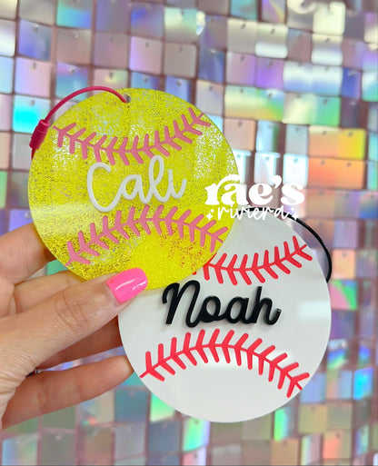 Baseball/Softball Bag Tag