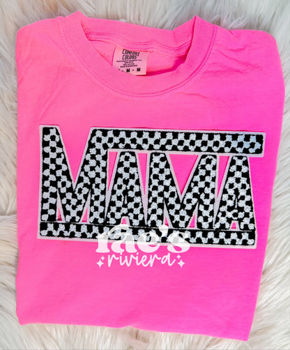Mama Checkered Patch