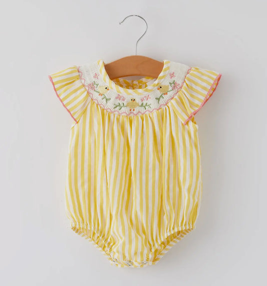 Girls Smocked Chic Romper