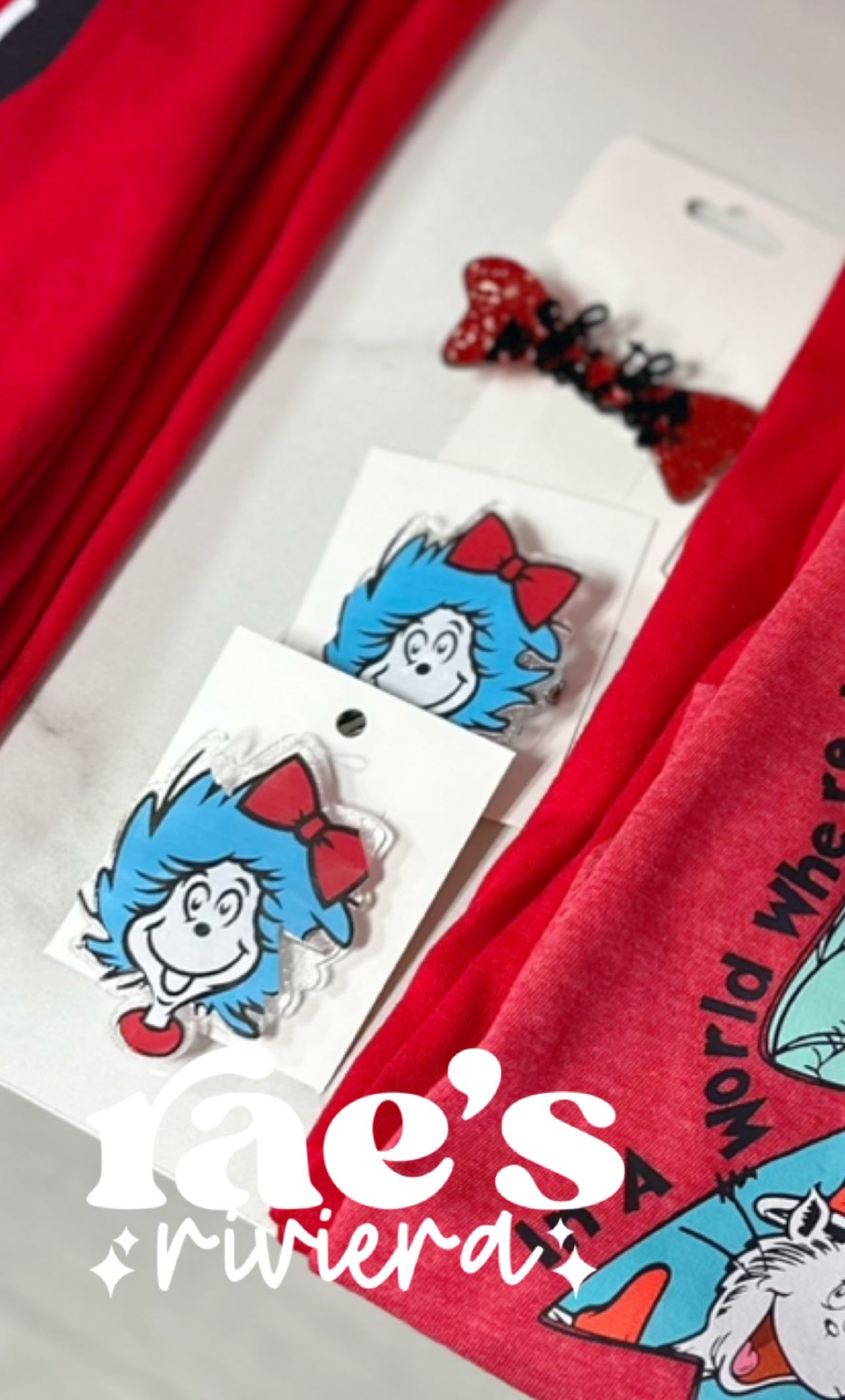 Seuss Hair Clips