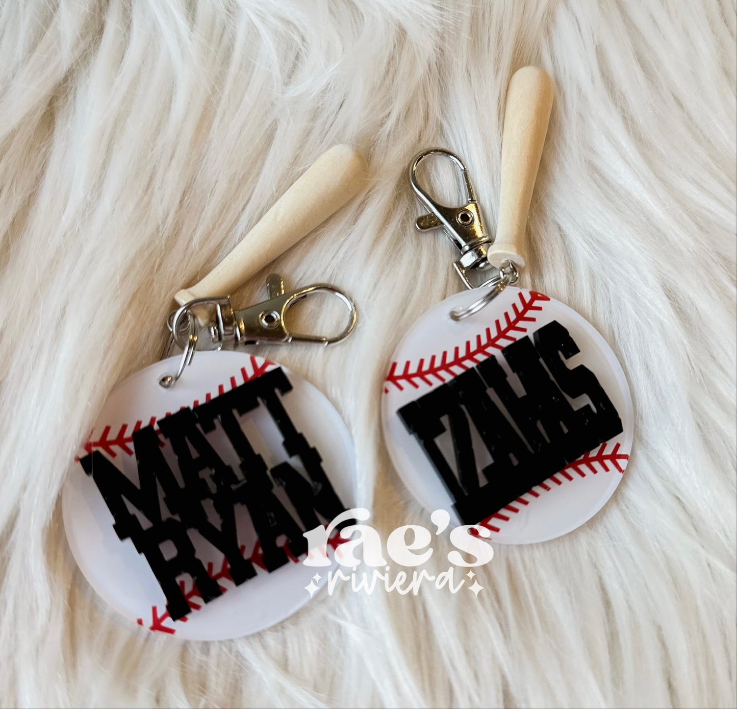 Small Baseball Bag Tag