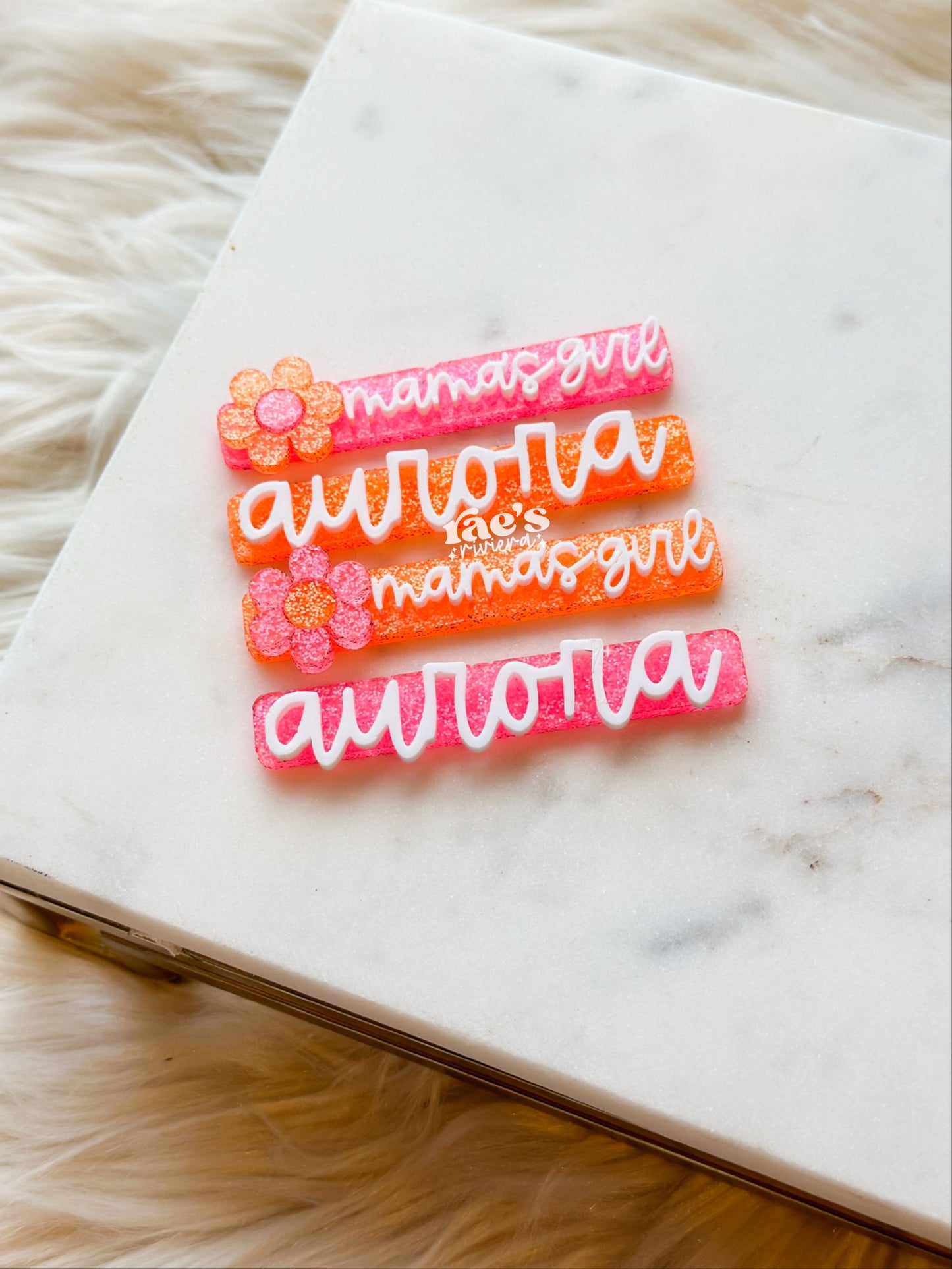 Summer Neon Bar Clips