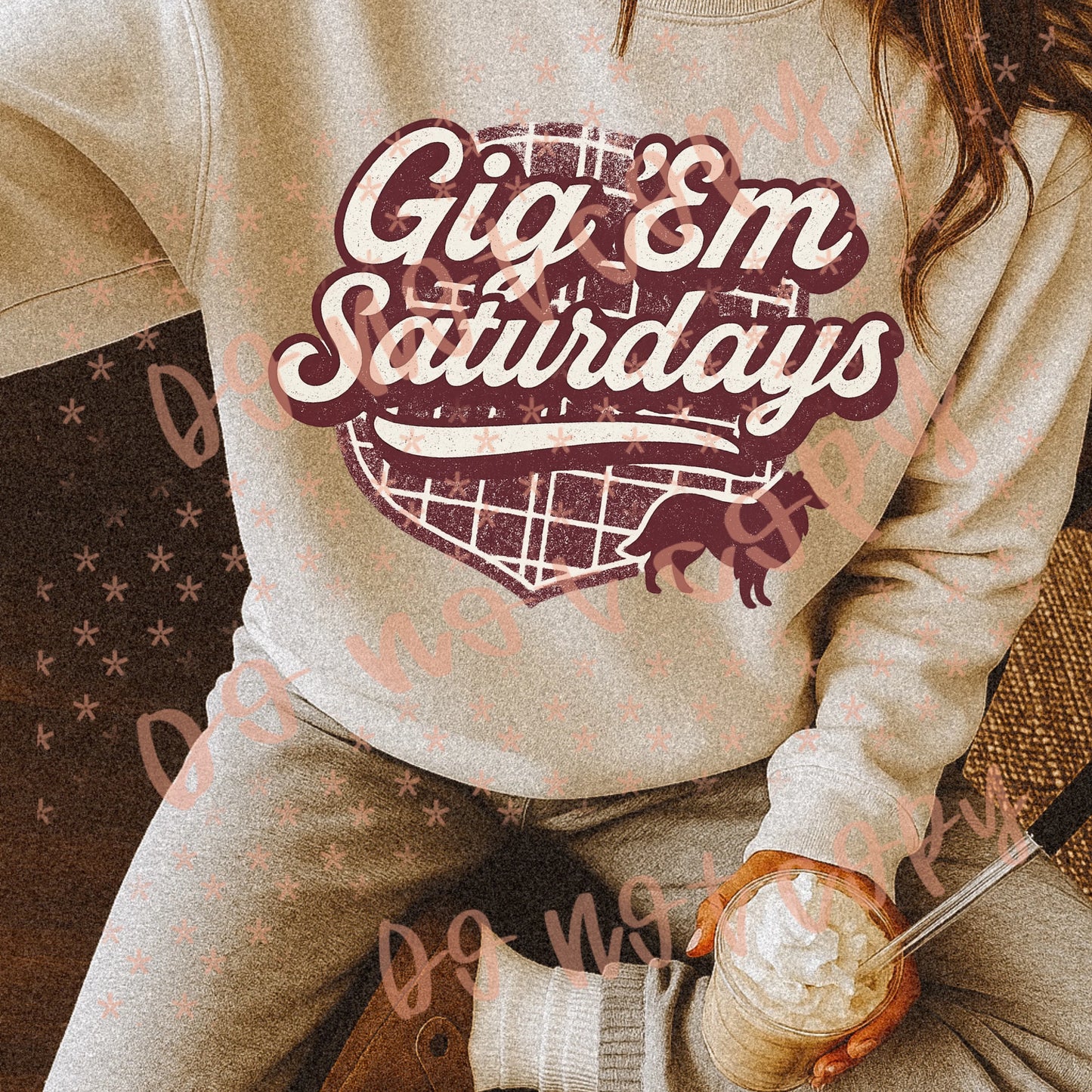 Vintage College Gig Em Saturdays