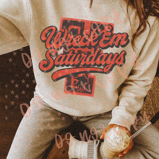 Vintage College Wreck Em Saturdays