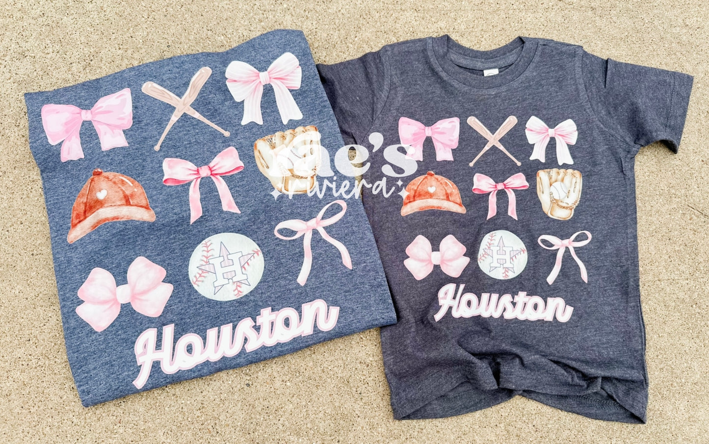 RR Astros Pink Bow Tee