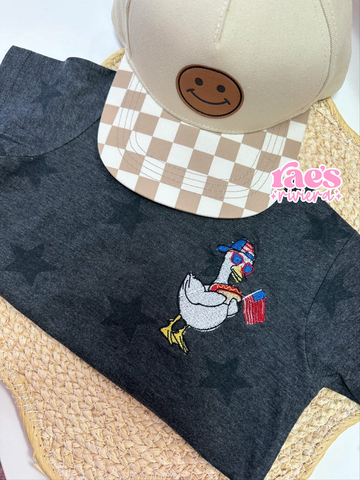 Goose On The Loose Embroidered Tee