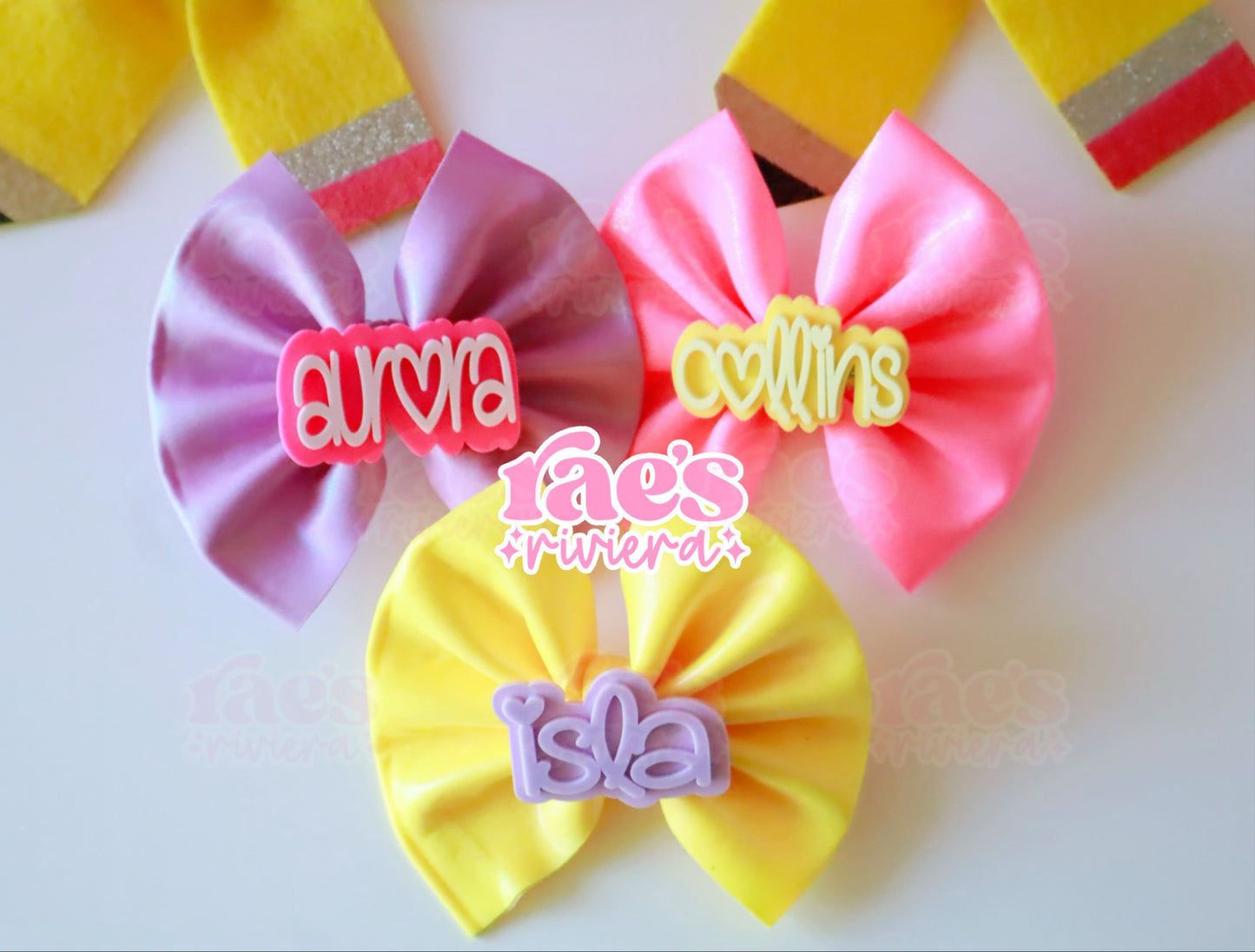 First Day Name Hair Clip Collection