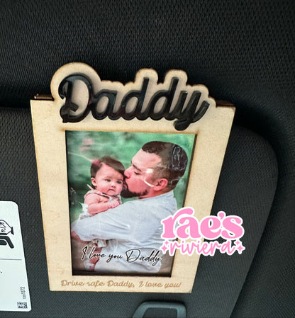 Father’s Day Photo Frame Visor Clip (Dad)