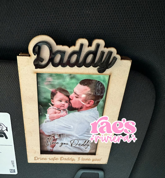Father’s Day Photo Frame Visor Clip (Dad)
