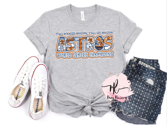 Astros WS Champs Collage Tee