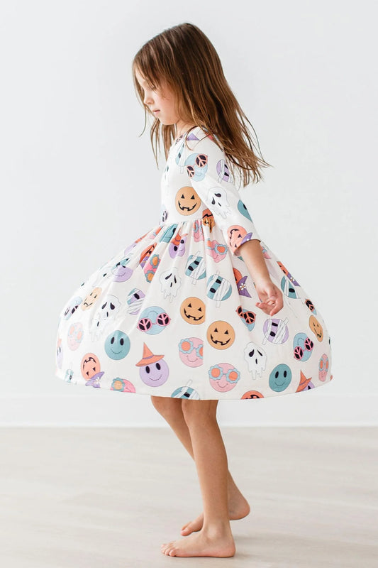 MONSTER MASH POCKET TWIRL DRESS