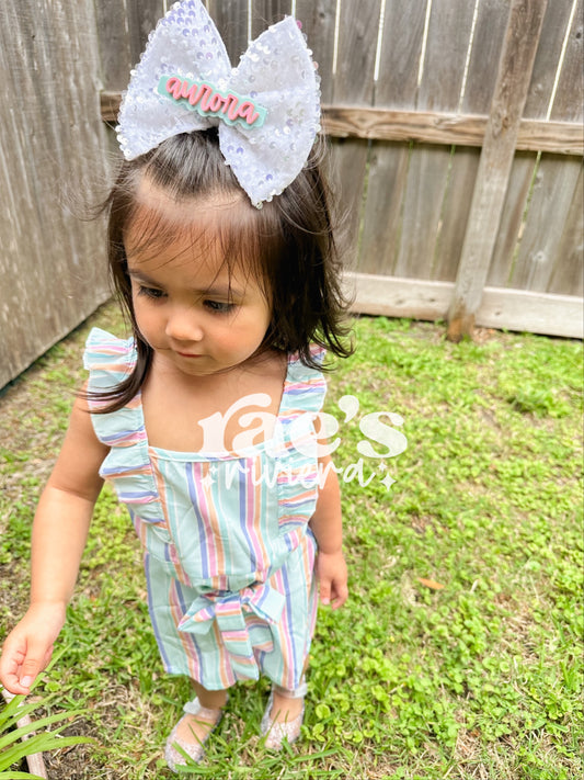 Cotton Candy Hair Clip