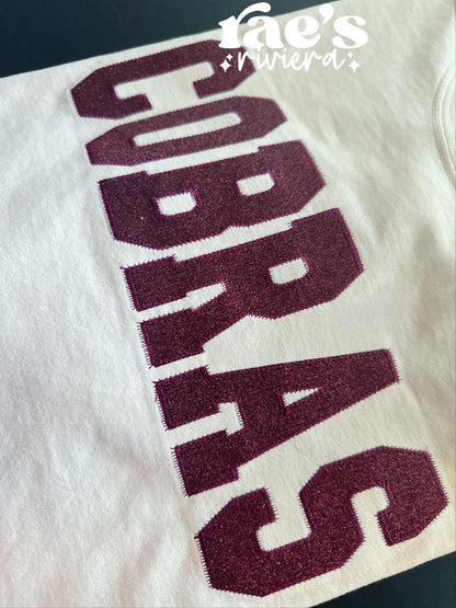 Team Glitter Embroidered Sweatshirt