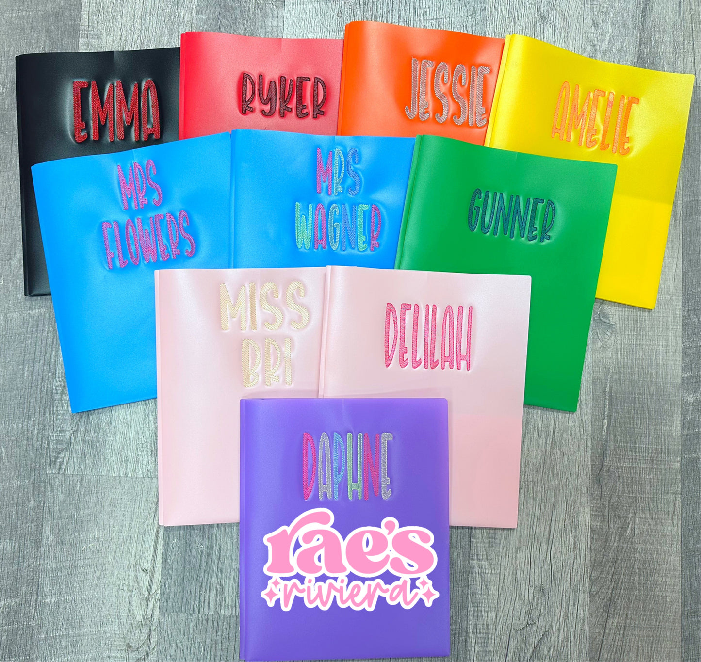 WS Embroidered Folders Primary