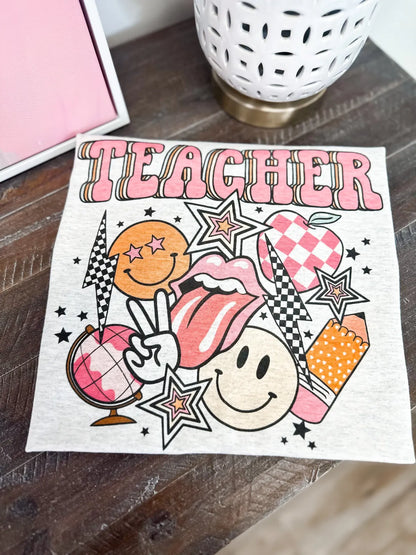 Retro Teacher BTS Tee